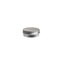 Runde Aluminium Schraubdeckeldose mit EPE liner (±. 30 ml.)